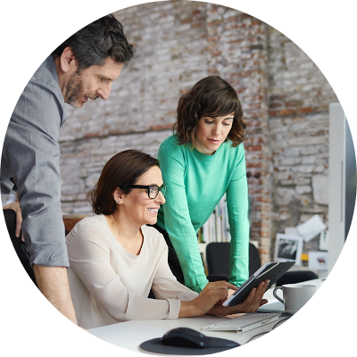 A small business team